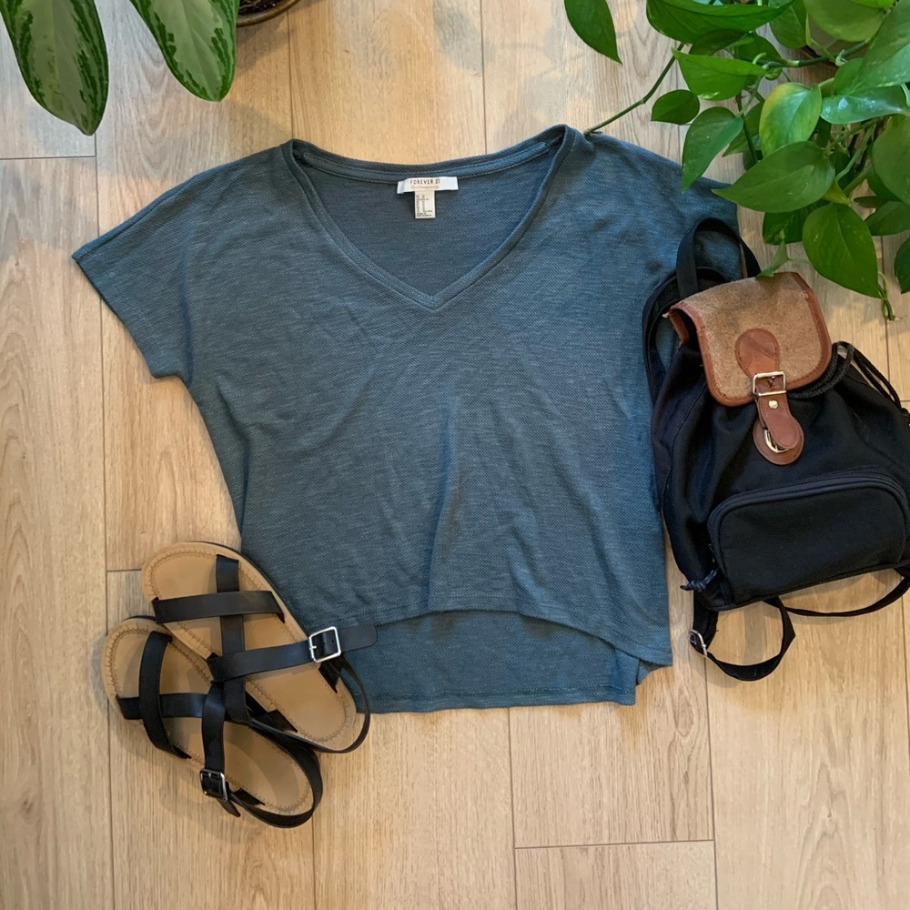 Teal tee